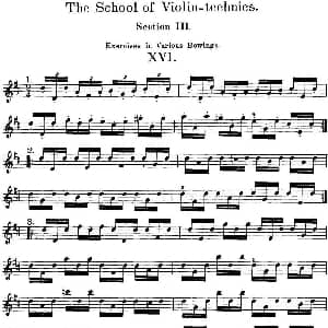 小提琴谱 | 史拉迪克小提琴技术练习 第3册 XVI