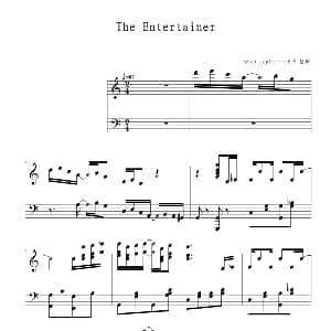 The Entertainer 钢琴谱 Sccott Joplin