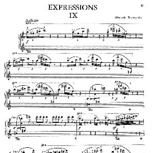 Expressions 钢琴谱 亚历山大 齐尔品 Alexander Tcherepnin