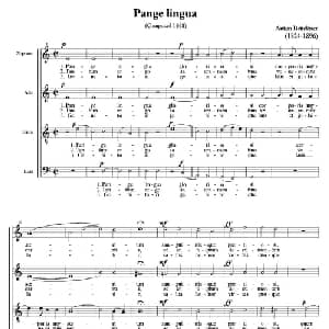 Pange lingua_外国歌谱