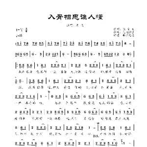 入骨相思谁人懂_歌曲简谱_词曲:陈金文 凡间精灵