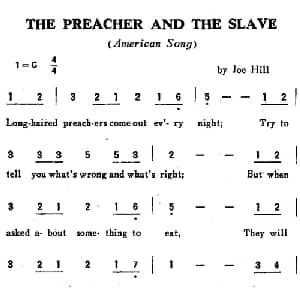 THE PREACHER AND THE SLAVE 英国 _外国歌谱
