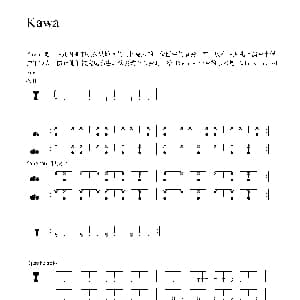 Kawa 非洲手鼓谱