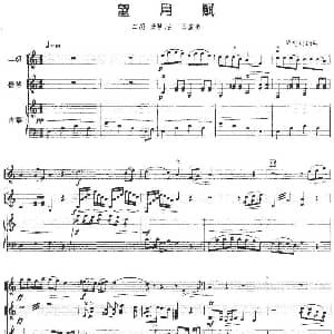 二胡谱 | 望月赋 二胡 扬琴 古筝 黄忠钊编曲