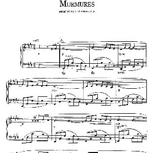Murmures 钢琴谱