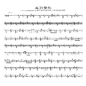 真的爱你 架子鼓谱