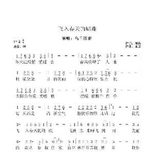 飞入春天的蝴蝶_歌谱投稿_词曲:周兵 王浩