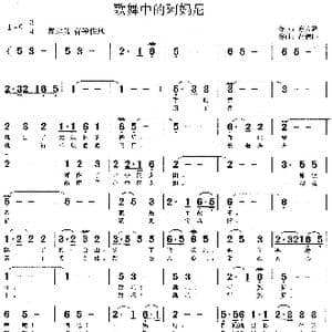 歌舞中的阿玛尼_歌谱投稿_词曲:东方惠 胡德顺