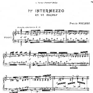 2 Intermezzos 钢琴谱 弗朗西斯 普朗克