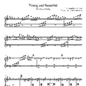 Young and Beautiful The Great Gatsby_歌谱投稿_词曲:Lana Del Rey / Rick Nowels Lana Del Rey / Rick Nowels