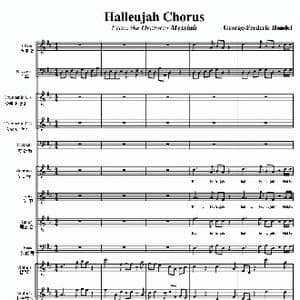 哈利路亚总谱1 10_歌谱投稿_词曲:cerge Frederic Handel