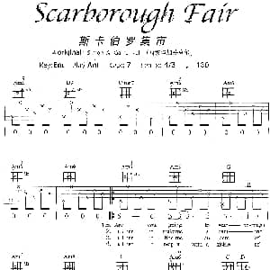 Scarborough Fair 吉他谱 Paul Simona And Art