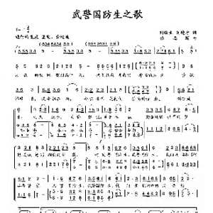 武警国防生之歌_歌曲简谱_词曲:刘俊生 刘德才 张志辉
