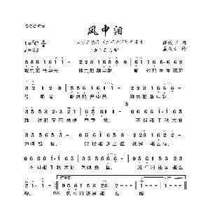 风中泪_歌曲简谱_词曲:张俊以 孟庆云
