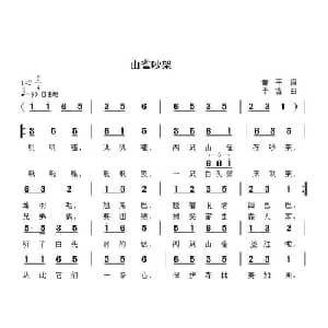 山雀吵架_儿歌乐谱_词曲:黄平 李鑫