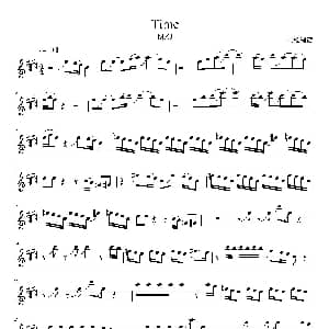 萨克斯谱 | ​Time 降E调原谱 轻松制谱