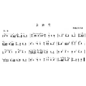 古筝谱 | 自由花