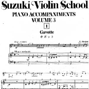 小提琴谱 | 铃木小提琴教材第三册 Suzuki Violin School VOLUME 3 小提琴 钢琴伴奏 铃木镇一