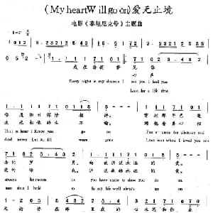 My heart will go on_外国歌谱