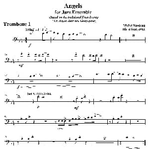 Angels for Jazz Ensemble 第一长号分谱