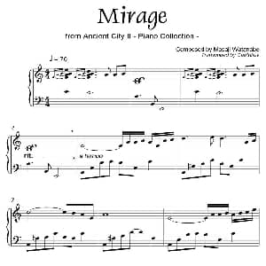 Mirage 钢琴谱 城之内 美莎