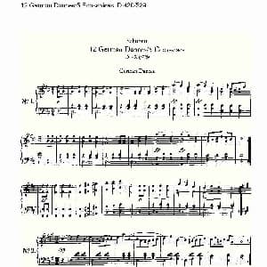 12 German Dances/5 Ecossaises D.420/529