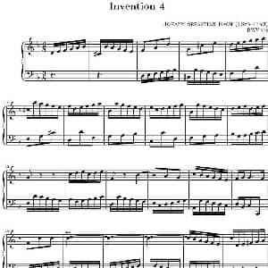 15首巴赫二部创意曲集 钢琴谱 巴赫