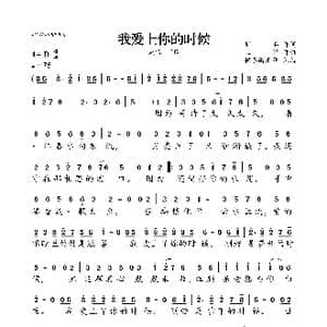 我爱上你的时候_歌曲简谱_词曲:周兵 王浩