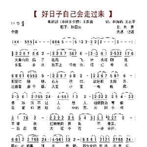 好日子自己会走过来_歌谱投稿_词曲:林海鸥 王正平 刘青