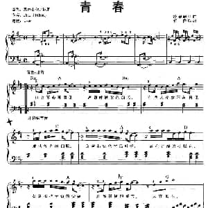 电子琴谱 | 青春 弹唱谱 冷碗碗 冷碗碗曲 竹岗