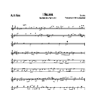 萨克斯谱 | I Believe 中音萨克斯