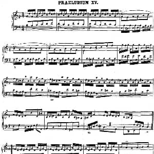 巴赫 平均律钢琴曲集 第二卷 之前奏曲 钢琴谱 巴赫