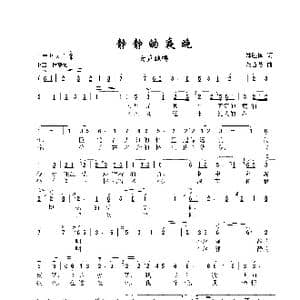 静静的夜晚_歌曲简谱_词曲:郑胜国 金苗苓