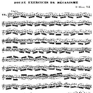 萨克斯谱 | H Klose练习曲 douze exercices de mecanisme—12 H Klose