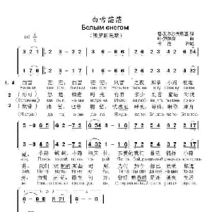 白雪茫茫Белым снегом_外国歌谱_词曲:格.瓦尔沙夫斯基 叶.罗德庚