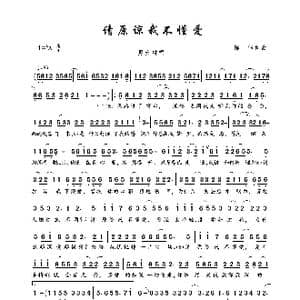 请原谅我不懂爱_歌曲简谱_词曲:陈伟 陈伟