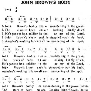 JOHN BROWN’S BODY 美国 _外国歌谱