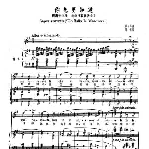 你想要知道 德国 _外国歌谱_词曲: 威尔第