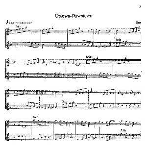 萨克斯谱 | 6首爵士二重奏 Uptown Downtown