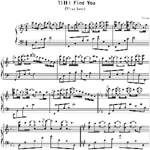 Till I Find You 钢琴谱 Yiruma