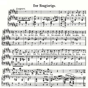 Der Neugierige_外国歌谱