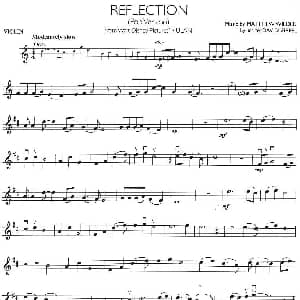 小提琴谱 | REFLECTION 倒影