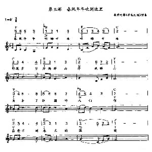 电子琴谱 | 春风年年吹到这里