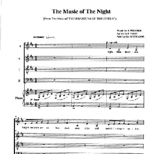 The Music of The Night_外国歌谱