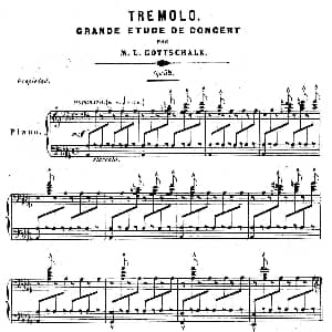 Grande Etude de Concert Tremolo Op.58 钢琴谱 路易斯 莫劳 戈特沙尔克