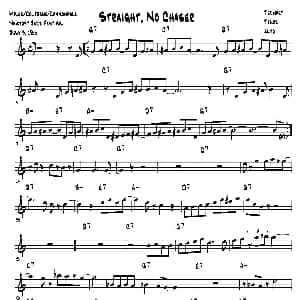 萨克斯谱 | Straight No Chaser