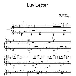 Luv Letter 钢琴谱 无 Dj Okawari