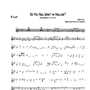 萨克斯谱 | Do You Feel WhatIm Feeling 次中音萨克斯