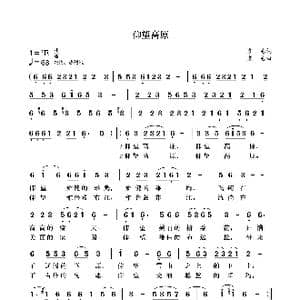 仰望高原_歌曲简谱_词曲:袁龙 袁龙