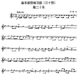 基本音型练习曲第二十首 娄润良